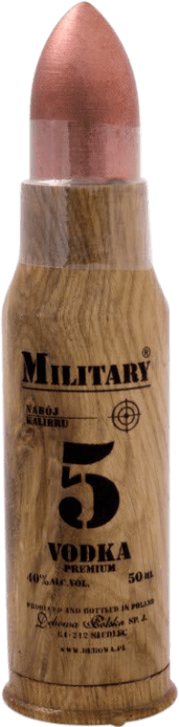 17,95 € Envio grátis | Vodca Military 5 Garrafa Miniatura 5 cl