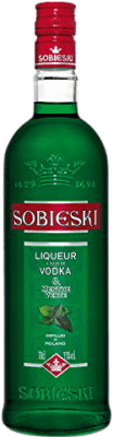Vodka Marie Brizard Sobieski 70 cl Green Mint — Hortelã Verde