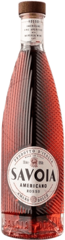 32,95 € Spedizione Gratuita | Amaretto Savoia Americano Rosso Amaro Dolce Bottiglia Medium 50 cl