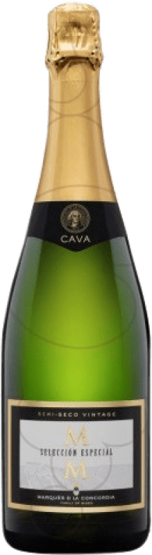 Envio grátis | Espumante branco Marqués de Monistrol Selección Especial Vintage Semi-seco Semi-doce D.O. Cava Catalunha Espanha Macabeo, Xarel·lo, Parellada 75 cl