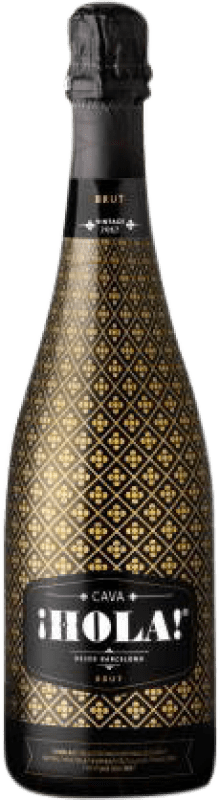 Kostenloser Versand | Weißer Sekt Hola Brut — Herb D.O. Cava Katalonien Spanien Macabeo, Xarel·lo, Parellada 75 cl