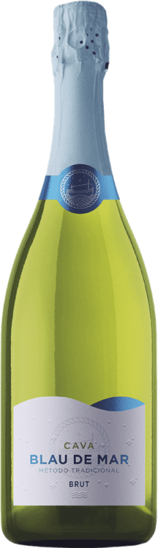 Бесплатная доставка | Белое игристое Blau de Mar брют D.O. Cava Каталония Испания 75 cl