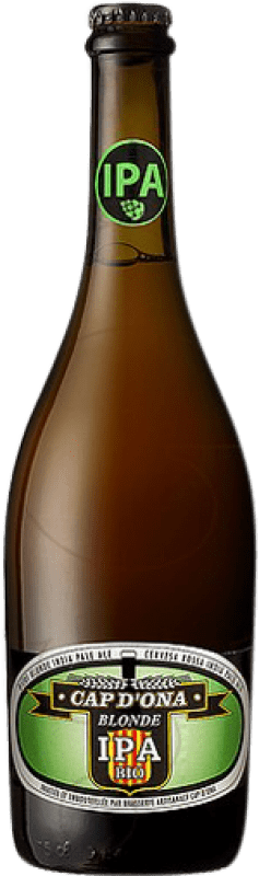 Free Shipping | Beer Apats Cap d'Ona Blonde IPA Bio France Organic 75 cl