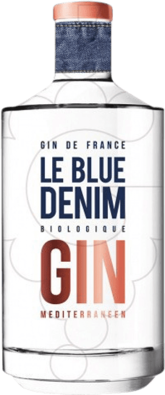 Envio grátis | Gin Le Blue Denim Biologique França 70 cl