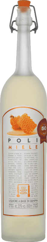 Envoi gratuit | Grappa Poli Miele Italie Bouteille Medium 50 cl