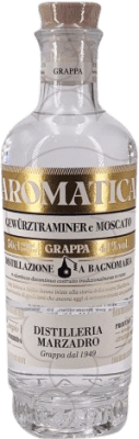 Envio grátis | Aguardente Grappa Marzadro Aromatica Gewürztraminer & Moscato Itália Garrafa Medium 50 cl