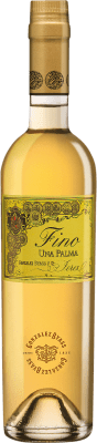 Envio grátis | Vinho Generoso Fortificado González Byass Tio Pepe Fino Una Palma D.O. Manzanilla-Sanlúcar de Barrameda Andalucía y Extremadura Espanha Palomino Fino Garrafa Medium 50 cl