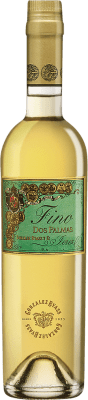 Envio grátis | Vinho Generoso Fortificado González Byass Tio Pepe Fino Dos Palmas D.O. Manzanilla-Sanlúcar de Barrameda Andalucía y Extremadura Espanha Palomino Fino Garrafa Medium 50 cl