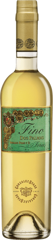 送料無料 | 強化ワイン González Byass Tio Pepe Fino Dos Palmas D.O. Manzanilla-Sanlúcar de Barrameda Andalucía y Extremadura スペイン Palomino Fino ボトル Medium 50 cl