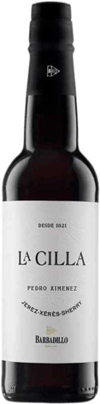 17,95 € Бесплатная доставка | Креплёное вино Barbadillo La Cilla D.O. Manzanilla-Sanlúcar de Barrameda Полубутылка 37 cl