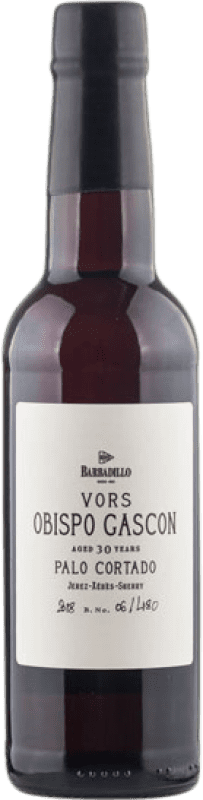 85,95 € Kostenloser Versand | Verstärkter Wein Lustau Barbadillo Obispo Gascón Palo Cortado VORS D.O. Jerez-Xérès-Sherry 30 Jahre Halbe Flasche 37 cl