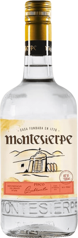 21,95 € | Pisco Montesierpe Quebranta Peru Bottle 70 cl