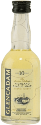 10,95 € Kostenloser Versand | Single Malt Whisky Glencadam Miniatura 10 Jahre Miniaturflasche 5 cl