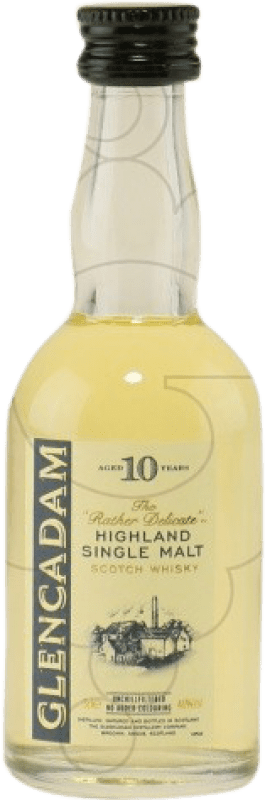 10,95 € Free Shipping | Single Malt Whisky Glencadam Miniatura 10 Years Miniature Bottle 5 cl