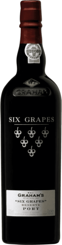 19,95 € | Fortified wine Graham's Six Grapes I.G. Porto Porto Portugal Tempranillo, Touriga Franca, Touriga Nacional, Tinta Amarela, Tinta Cão, Tinta Barroca 75 cl