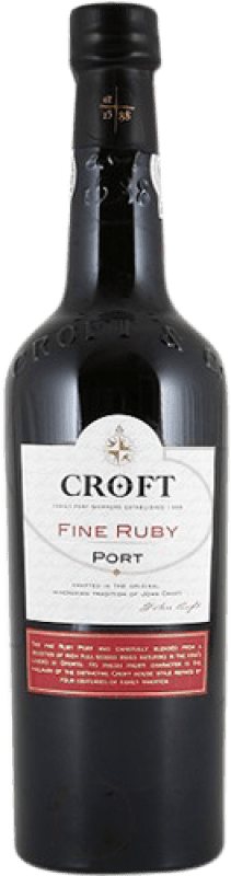 免费送货 | 强化酒 Croft Port Fine Ruby I.G. Porto 波尔图 葡萄牙 Tempranillo, Touriga Franca, Touriga Nacional, Tinta Amarela, Tinta Cão, Tinta Barroca 75 cl