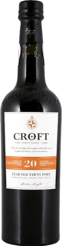 送料無料 | 強化ワイン Croft Port Tawny I.G. Porto ポルト ポルトガル Tempranillo, Touriga Franca, Touriga Nacional, Tinta Amarela, Tinta Cão, Tinta Barroca 20 年 75 cl