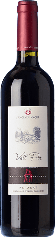 Envío gratis | Vino tinto Sangenís i Vaqué Vall Por Crianza D.O.Ca. Priorat Cataluña España Merlot, Garnacha, Cariñena 75 cl