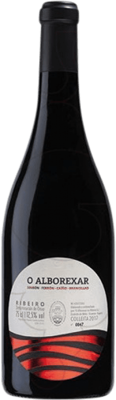 Free Shipping | Red wine Antonio Montero O Alborexar Reserve D.O. Ribeiro Galicia Spain Sousón, Caíño Black, Brancellao, Ferrol 75 cl