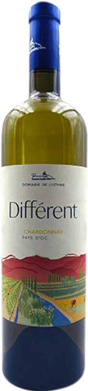 免费送货 | 白酒 Domaine de l'Isthme Différent 年轻的 I.G.P. Vin de Pays d'Oc 朗格多克 - 鲁西荣 法国 Chardonnay 75 cl