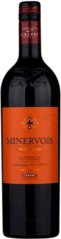 Free Shipping | Red wine Calvet Aged A.O.C. Minervois Languedoc France Syrah, Grenache, Monastrell 75 cl