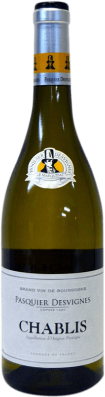 Envoi gratuit | Vin blanc Pasquier Desvignes Jeune A.O.C. Chablis Bourgogne France Chardonnay 75 cl