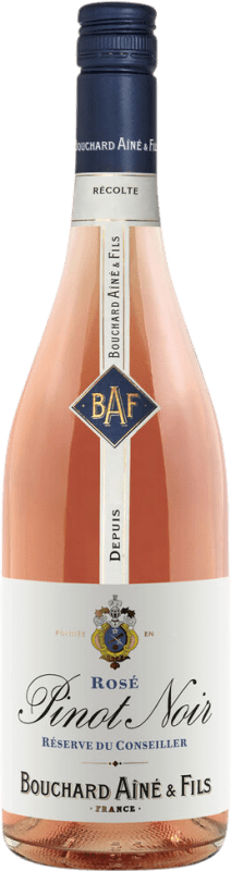 Free Shipping | Rosé wine Bouchard Aîné Grand Conseiller Rosé Young A.O.C. Bourgogne Burgundy France Pinot Black 75 cl