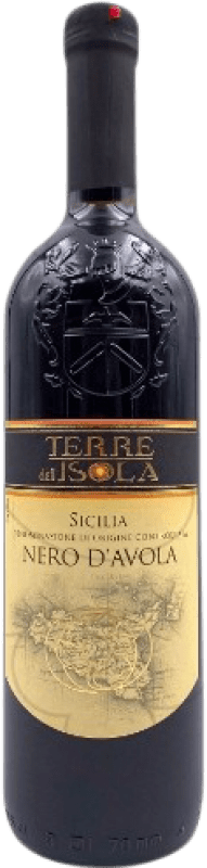 Free Shipping | Red wine Terre dell'Isola Young D.O.C. Sicilia Sicily Italy Nero d'Avola 75 cl