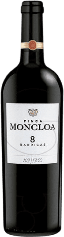Бесплатная доставка | Красное вино Finca Moncloa 8 Barricas I.G.P. Vino de la Tierra de Cádiz Andalucía y Extremadura Испания Syrah — Сира, Cabernet Sauvignon — Каберне Совиньон, Tintilla — Тинтилья 75 cl