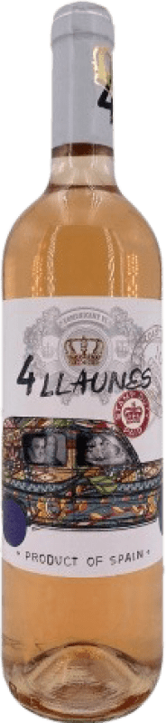 6,95 € | Розовое вино Family Owned 4 Llaunes Rose Молодой Levante Испания 75 cl