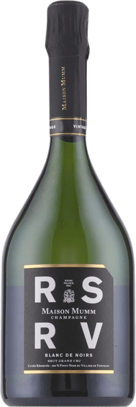 Free Shipping | White sparkling G.H. Mumm RSRV Blanc de Noirs Grand Cru A.O.C. Champagne Champagne France Pinot Black 75 cl
