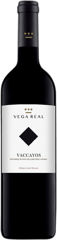 24,95 € | 红酒 Vega Real Vaccayos 预订 D.O. Ribera del Duero 卡斯蒂利亚莱昂 西班牙 Tempranillo, Cabernet Sauvignon 75 cl