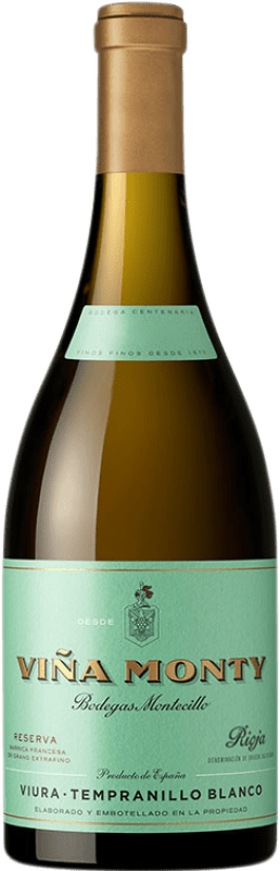 Envio grátis | Vinho branco Montecillo Viña Monty Reserva D.O.Ca. Rioja La Rioja Espanha Viura 75 cl