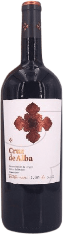 58,95 € 免费送货 | 红酒 Cruz de Alba 岁 D.O. Ribera del Duero 瓶子 Magnum 1,5 L