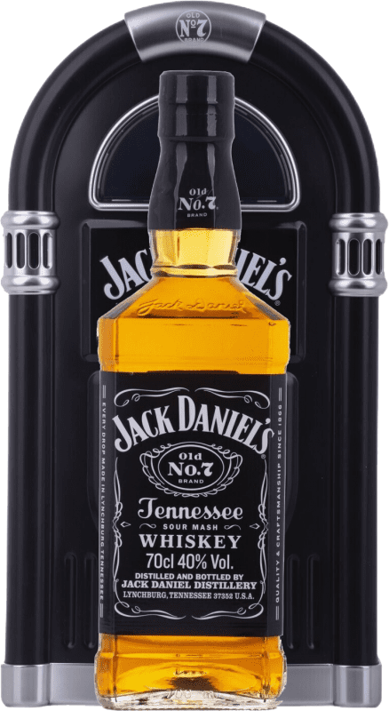 Envio grátis | Whisky Bourbon Jack Daniel's Old Nº 7 Jukebox Radio Case Special Edition Estados Unidos 70 cl