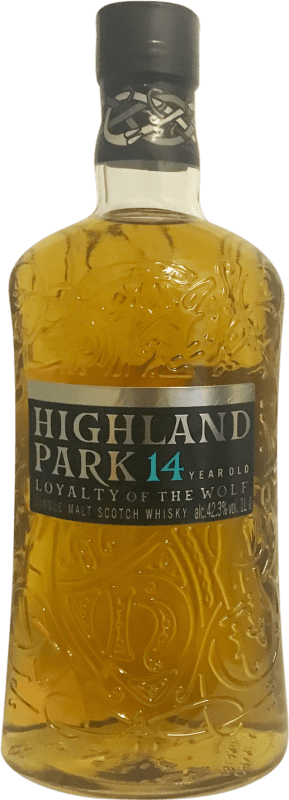 送料無料 | ウイスキーシングルモルト Highland Park Loyalty of the Wolf ハイランド イギリス 14 年 1 L