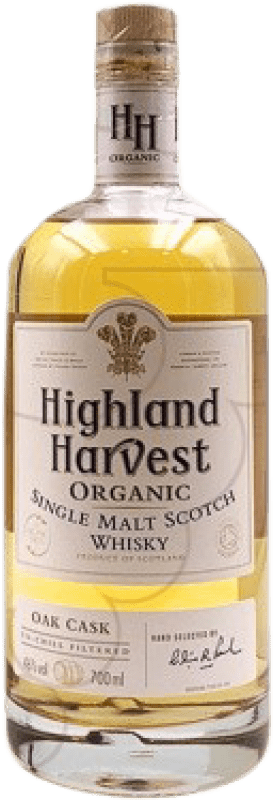 Envio grátis | Whisky Single Malt Highland Harvest Oak Cask Organic Highlands Reino Unido Biológico 70 cl