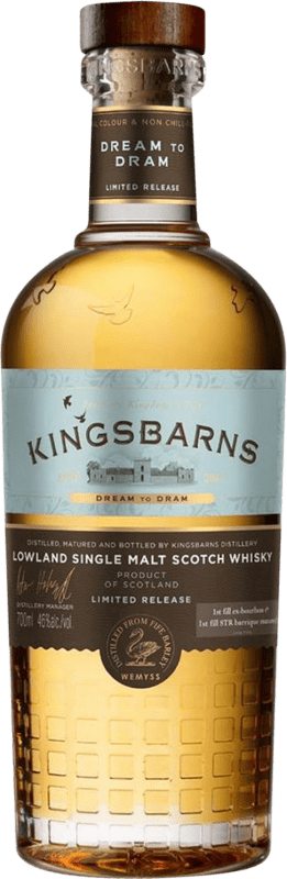 Free Shipping | Whisky Single Malt Kingsbarns Dream to Dram Lowlands United Kingdom 70 cl