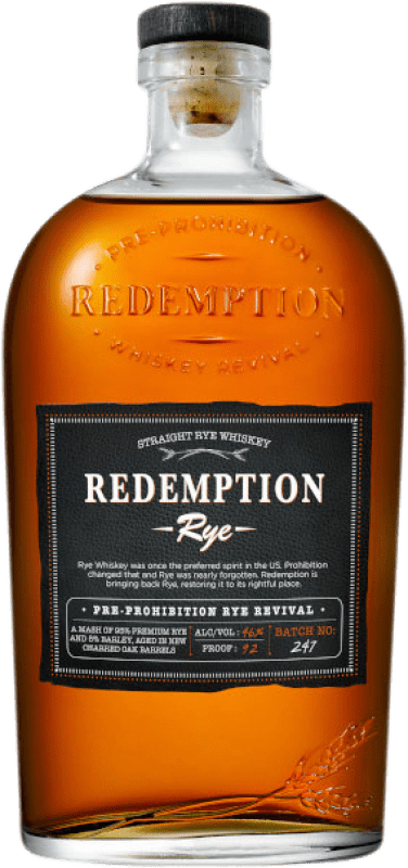 Envoi gratuit | Blended Whisky Redemption Rye Réserve États Unis 70 cl