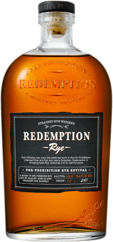 Free Shipping | Whisky Blended Redemption Rye Reserve United States 70 cl