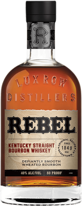 Envio grátis | Whisky Bourbon Rebel Kentucky Straight Estados Unidos 70 cl