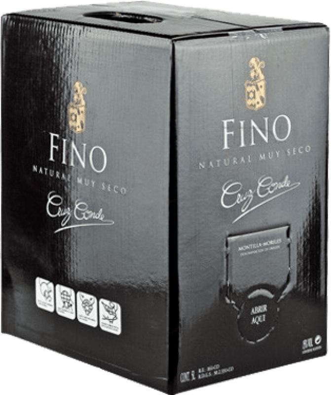 35,95 € Kostenloser Versand | Likörwein Cruz Conde Fino D.O. Montilla-Moriles Bag in Box 5 L