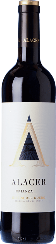 14,95 € | Red wine Bodegas Riojanas Alacer Aged D.O. Ribera del Duero Castilla y León Spain Tempranillo Bottle 75 cl