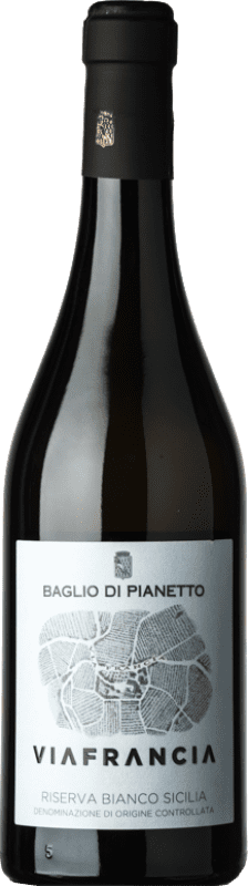 24,95 € Envio grátis | Vinho branco Baglio di Pianetto Viafrancia Bianco D.O.C. Sicilia