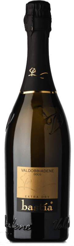 12,95 € | Белое игристое Bastìa Extradry Экстра сухой D.O.C.G. Prosecco di Conegliano-Valdobbiadene Венето Италия Glera 75 cl