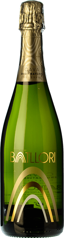 Free Shipping | White Sparkling Wine Finca Batllori Brut Nature Reserve — Aged D.O. Cava Catalonia Spain Macabeo, Xarel·lo, Parellada 75 cl
