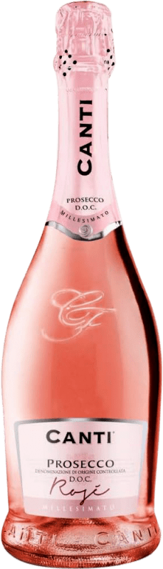 11,95 € | Vin Mousseux Rosé Canti Rosé Extradry Extra -Sec D.O.C. Prosecco Vénétie Italie Pinot Noir, Glera 75 cl