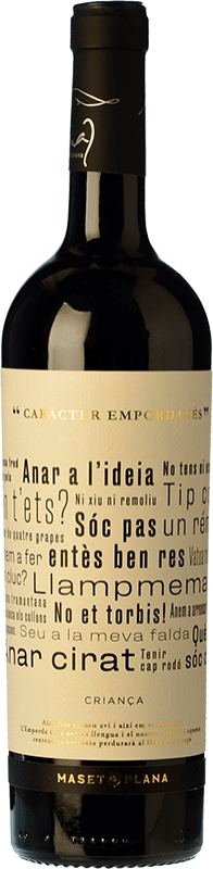 Free Shipping | Red wine Masetplana Caràcter Empordanés D.O. Empordà Catalonia Spain Grenache, Monastrell 75 cl