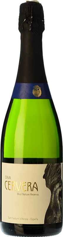 Envoi gratuit | Blanc mousseux Vell Cervera Brut Nature Réserve D.O. Cava Catalogne Espagne Macabeo, Xarel·lo, Parellada 75 cl