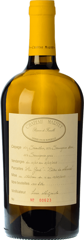 Envio grátis | Vinho branco Château Martet Réserve de Famille Blanc Reserva A.O.C. Entre-deux-Mers Bordeaux França Sauvignon Branca, Sémillon, Sauvignon Cinza 75 cl